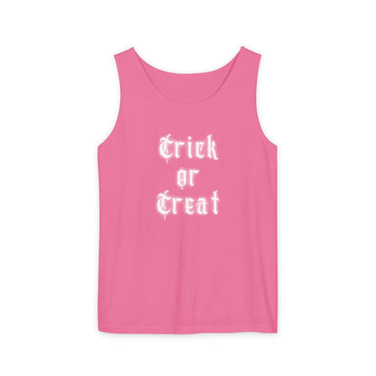 Trick or Treat Unisex Garment - Dyed Tank Top Comfort Colors - Sustainable & Stylish