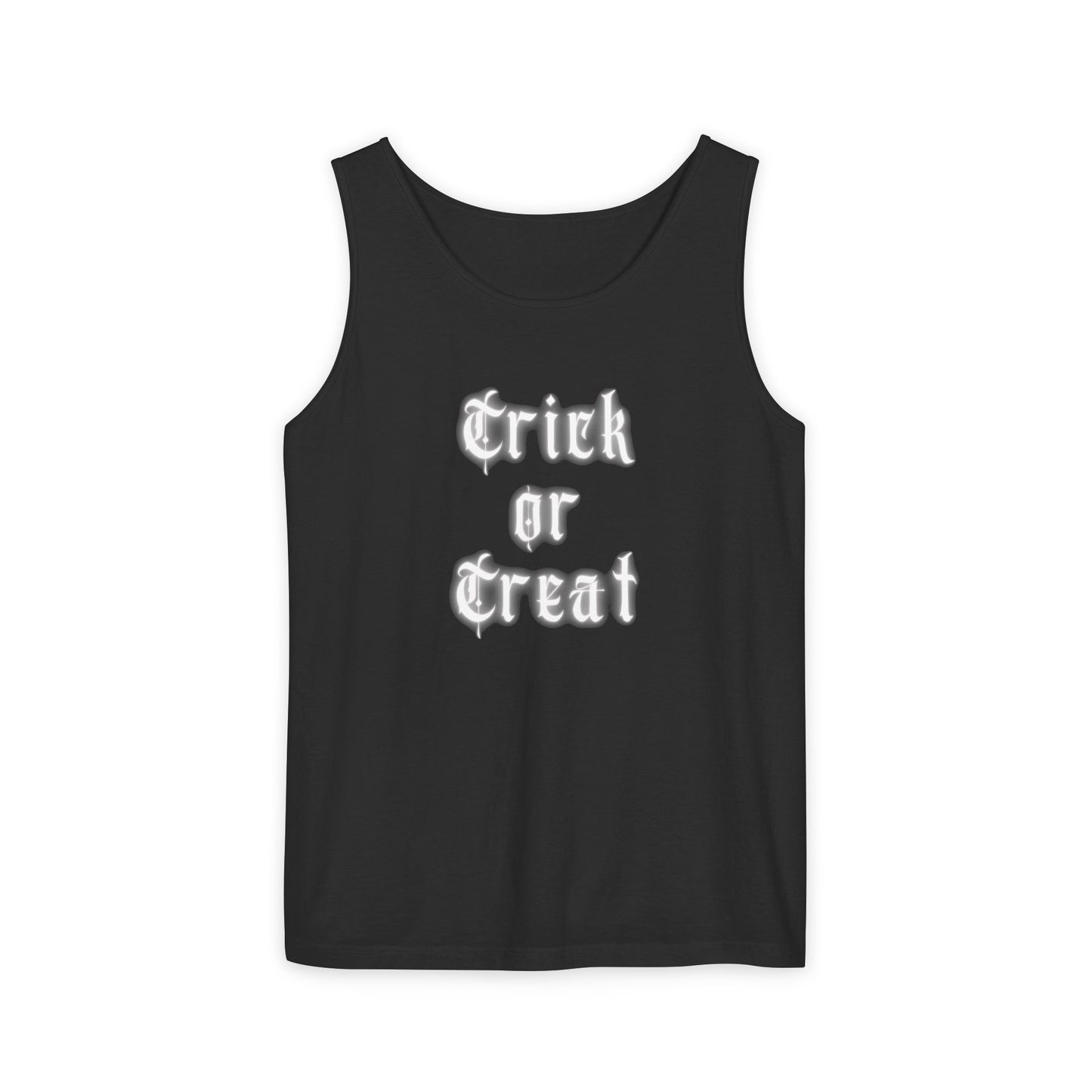 Trick or Treat Unisex Garment - Dyed Tank Top Comfort Colors - Sustainable & Stylish