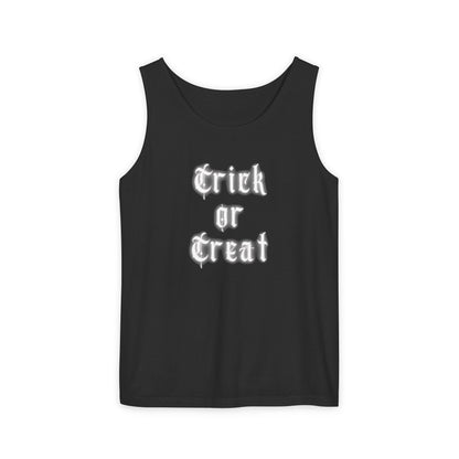 Trick or Treat Unisex Garment - Dyed Tank Top Comfort Colors - Sustainable & Stylish