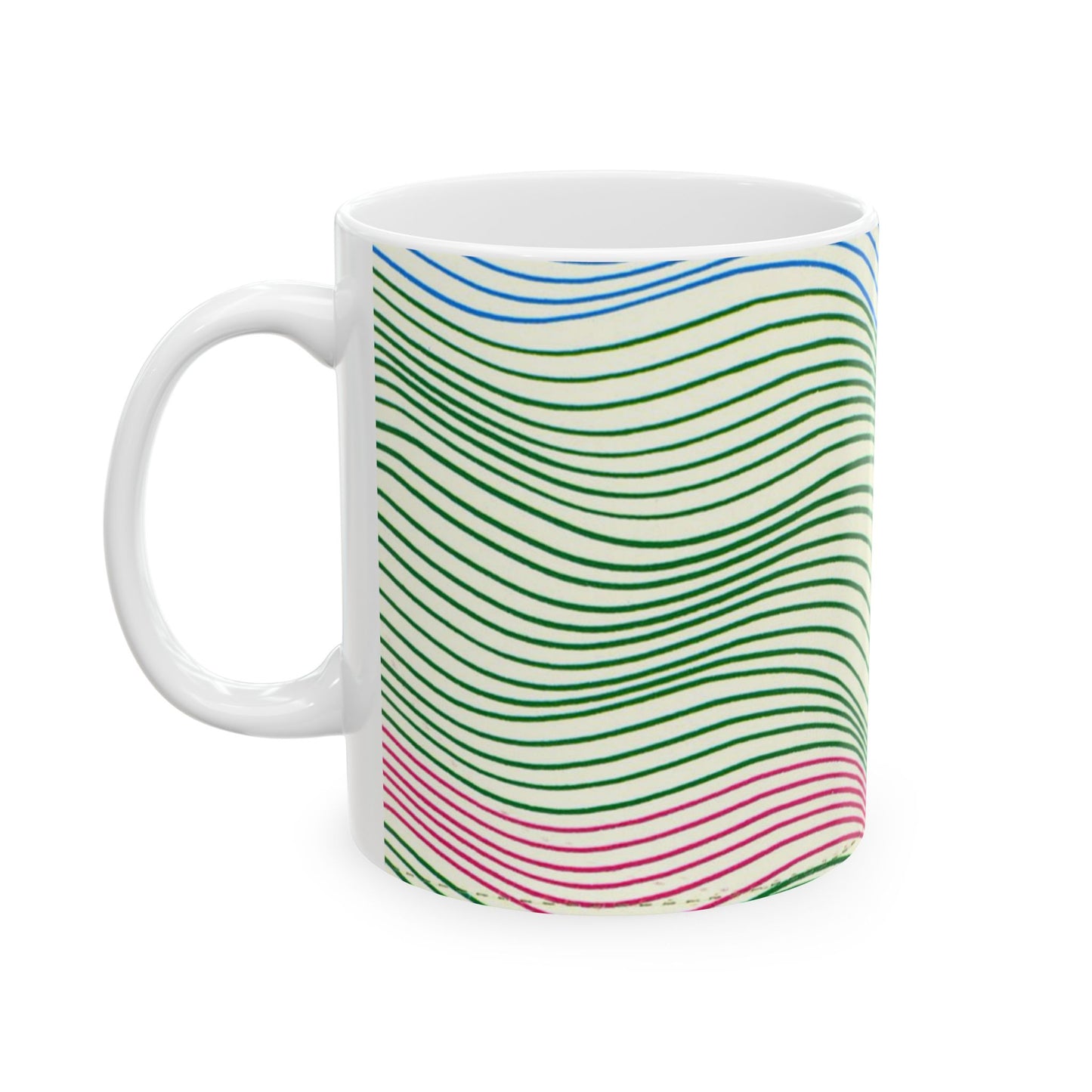 Colorful Wave Ceramic Coffee Mug - BPA Free