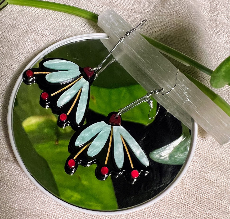 Dangle Dandelion Earrings | Acrylic Botanical Garden Jewelry 🌿🌼